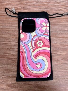 Burga Pink Retro Floral iPhone 13 Pro Max Case